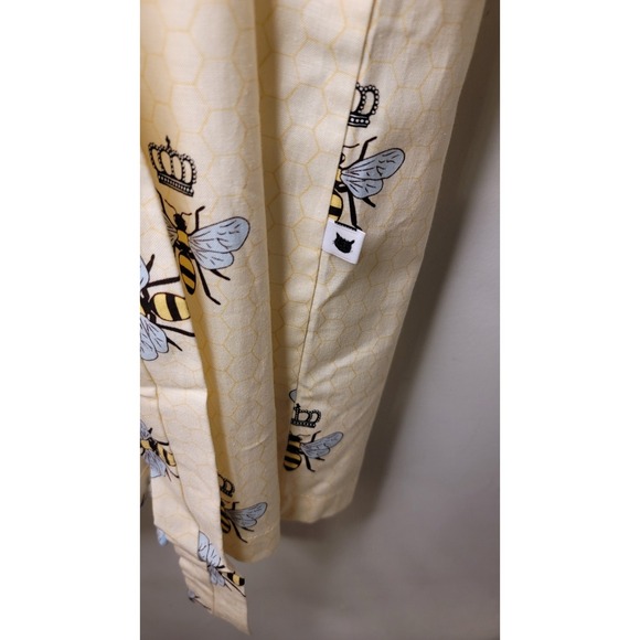The Cat's Pajamas Queen Bee Lux Pima Cotton Flannel Robe Shawl Collar Women S/M - Picture 7 of 8